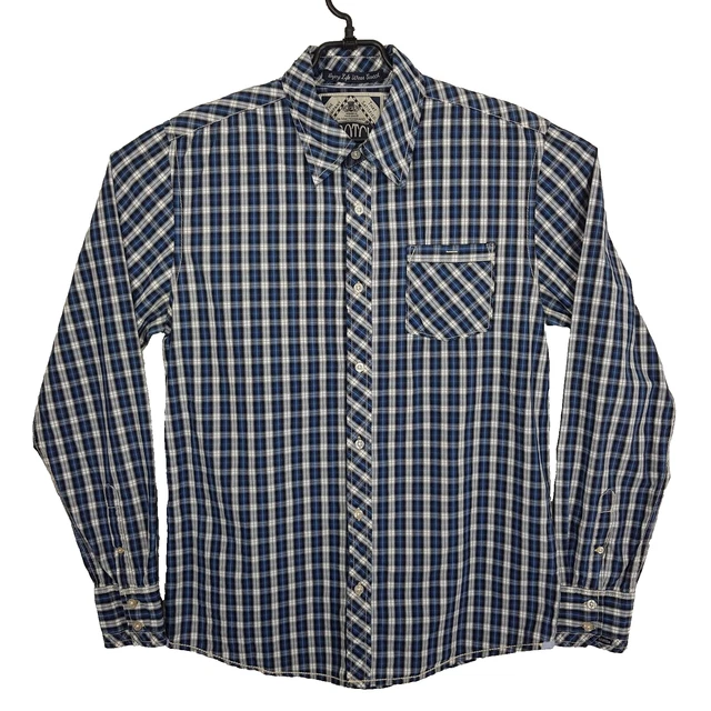 SCOTCH & SODA Shirt Mens LARGE Multicoloured Long Sleeve Plaid Regular Button Up