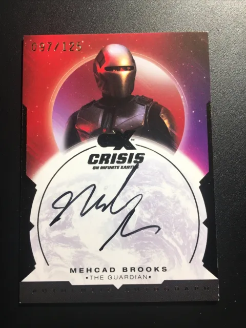 CZX Crisis on Infinite Earths Mehcad Brooks The Guardian autograph /125 auto
