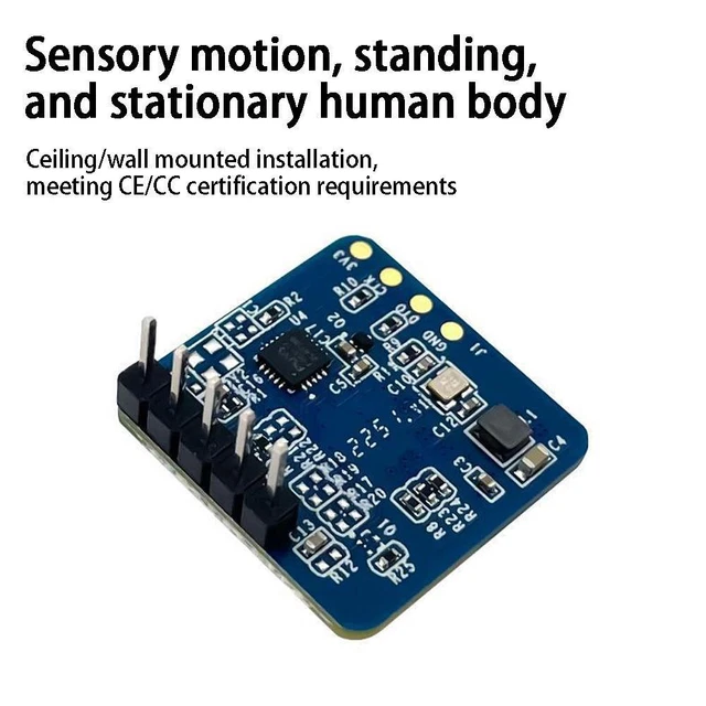 1x HLK-LD2420 24G mm Wave FMCW Human Presence Status Radar Sensor Module E1E5