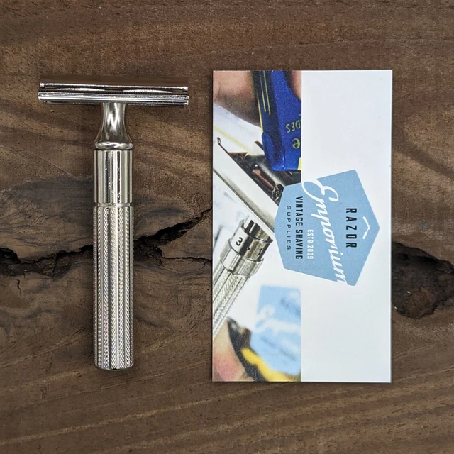 REVAMPED! 1930s Gillette Triangle Tech DE Safety Razor - Shave Ready & Stunning!