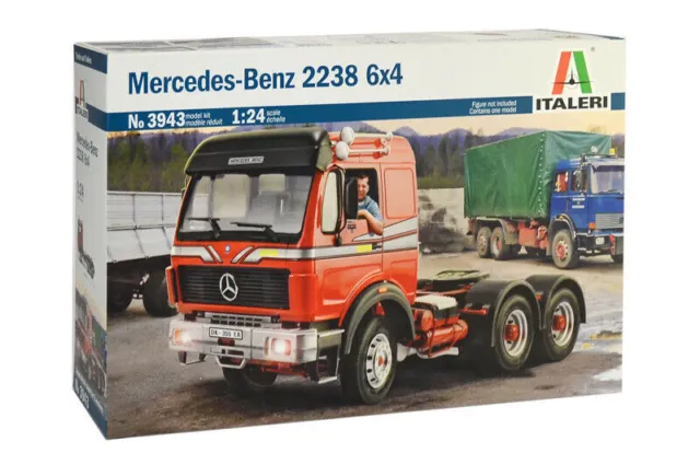 Italeri 3943 LKW Truck Mercedes-Benz 2238 6x4 M1:24 Model Kit Bausatz