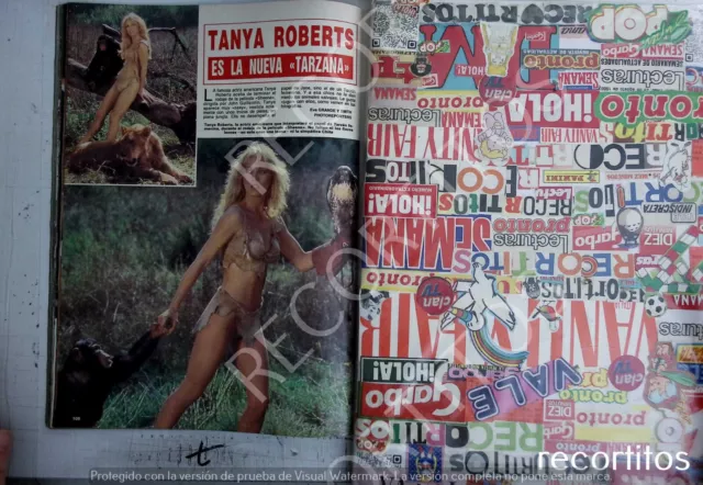 CLIPPING LA R 7 tanya roberts tarzan tarzana los angeles de charlie