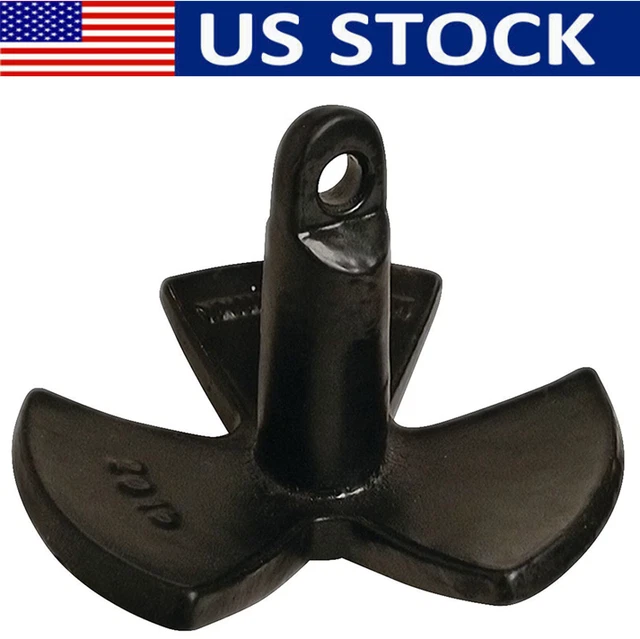 30-pound Vinyl Coated River Anchor for Boats Up To 25 Feet Made of Cast Iron