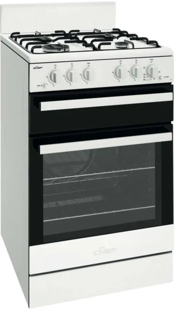 Chef 54cm Natural Gas Freestanding Oven/Stove CFG503WBNG (still in packaging)