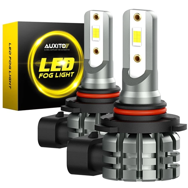 AUXITO 9006 HB4 CSP LED Fog Light Driving Bulb DRL 6000K Xenon White High Power