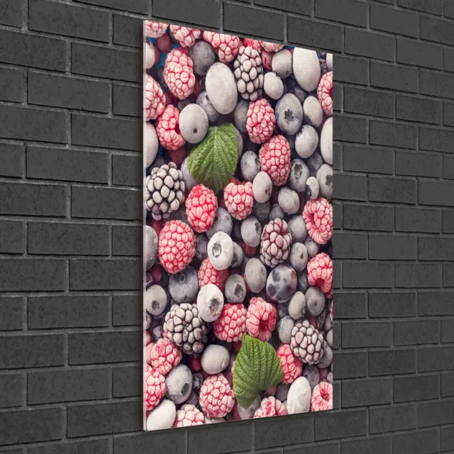 Imagen Vidrio Moderna Pintura La Pared Decoración 50x100 Fruta congelada