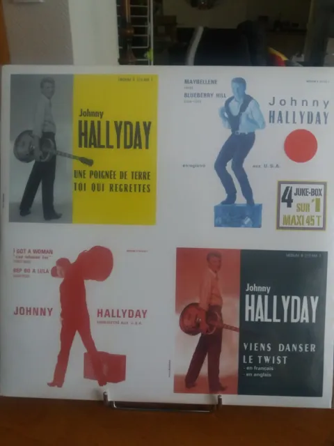 °°Vinyle Maxi 45 tours Johnny Hallyday - 4 juxe-box (Neuf sous blister)°
