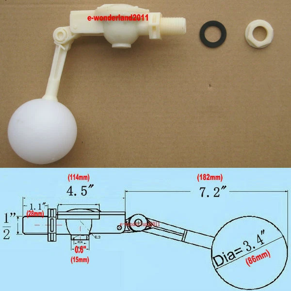 DN15 1/2& FLOAT Valve for Water Trough Horse Cattle Sheep,Livestock