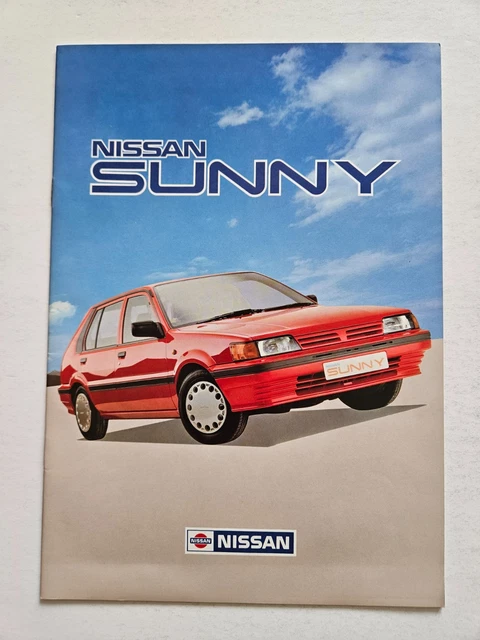 NISSAN SUNNY 1987-88 UK Market Sales Brochure SGX SLX L LX ZX