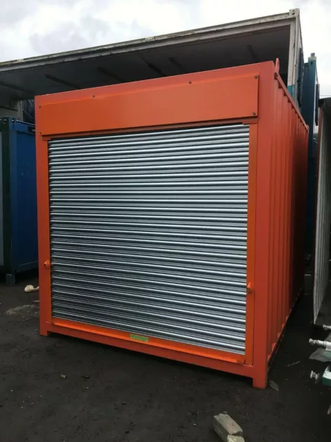 10ft x 8ft Roller Shutter Shipping Container - Liverpool