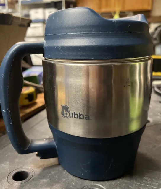 Bubba Keg Insulated Travel Mug 52oz Blue Stainless Flip Top Thermos Hot & Cold