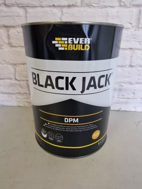 Everbuild 908 Black Jack DPM | flüssigkeitsfeuchte Membran für Böden | 5L