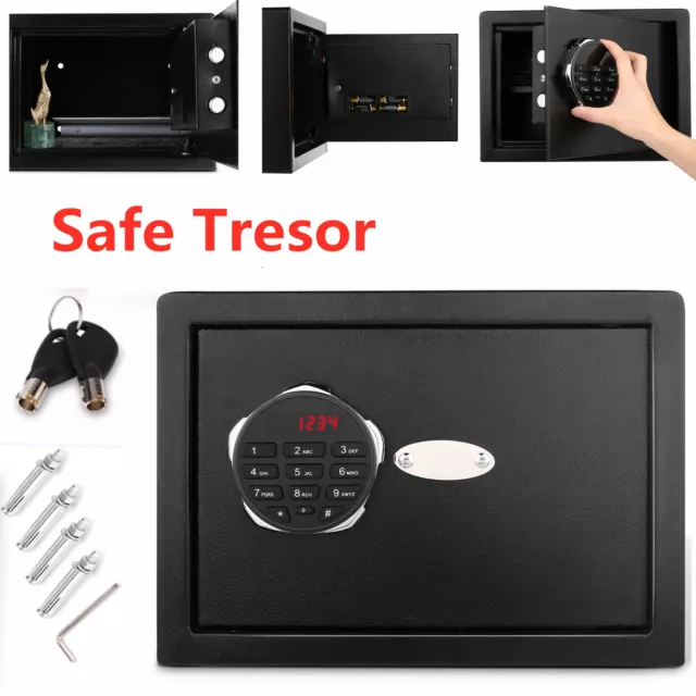 Safe Tresor Elektronischer Safe Schlüsseltresor Wandsafe Möbeltresor Minisafe EU 3