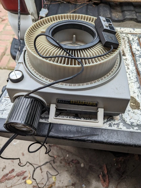 Proyector deslizante carrusel Kodak Ektagraphic AF-2 102-152 mm lente, para reparación