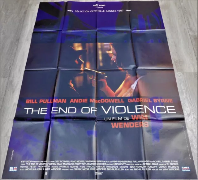 The End of Violence French Movie Poster Original 47"63 1997 Wim Wenders