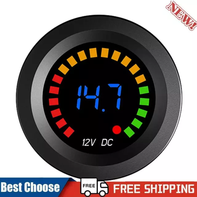 12V Car Motorcycle Mini LED Digital Voltmeter Voltage Meter Guage Volt Tester