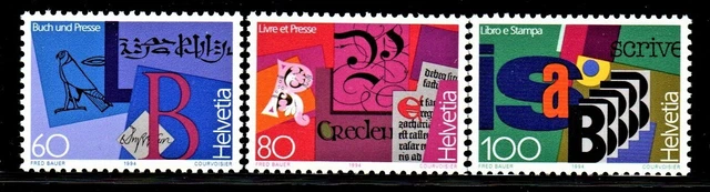 Schweiz Satz MiNr. 1520-1522 von 1994 Postfrisch N 0762