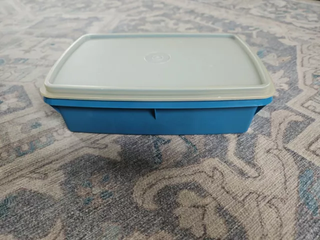 Tupperware #767-13 Tuppercraft Stow N Go Organizer Craft Storage Container Blue