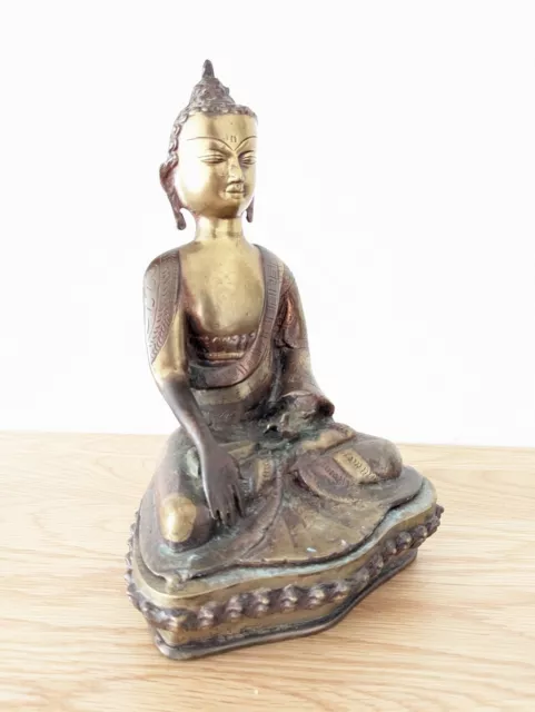 Buddha Shakyamuni Statue Bronze Messing Tibet 29 cm  2,4 Kg 2