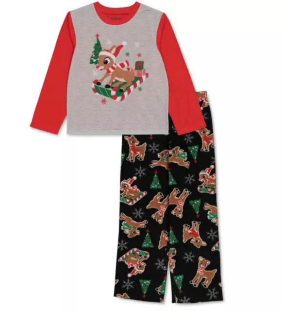 BRIEFLY STATED Toddler Kids' Rudolph The Red Nosed Reindeer Pajama Set sz 3T