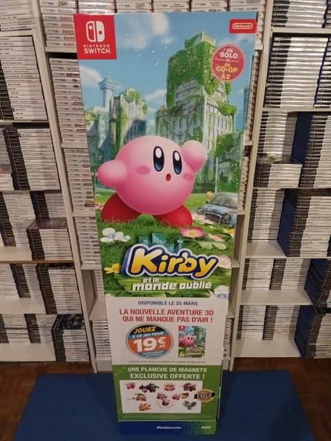 PLV Nintendo Switch Kirby Et Le monde Oublié Totem POS and the Forgotten land