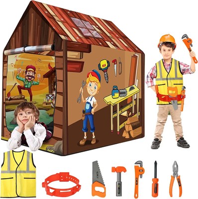 Tipi GRANDE TENTE INDIEN CABANE ENFANT TIPI JEU JOUET JARDIN BOIS TRANSPORTABLE 671 