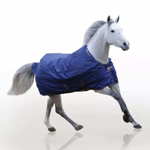 Bucas Irish Turnout Light 50g Classic Regendecke, Weidedecke 1200D - navy/gold