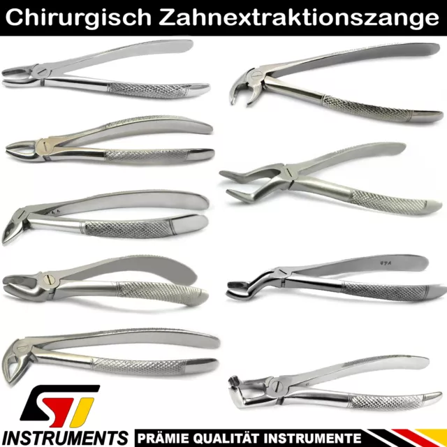 Extraktionszange Zahnzange Oberkiefer Unterkiefer Molaren Tooth Extraction Neu