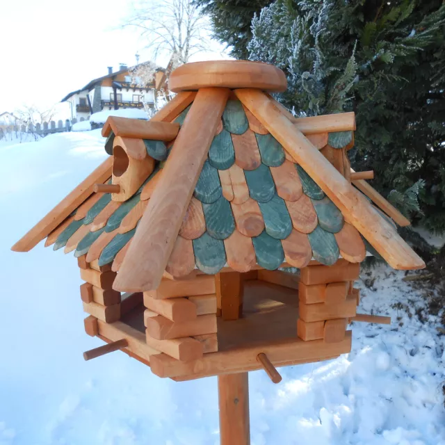 Luxus Vogelhaus Top-Qualität XXL Holz Futterhaus Vogelhäuser impregniert Großes