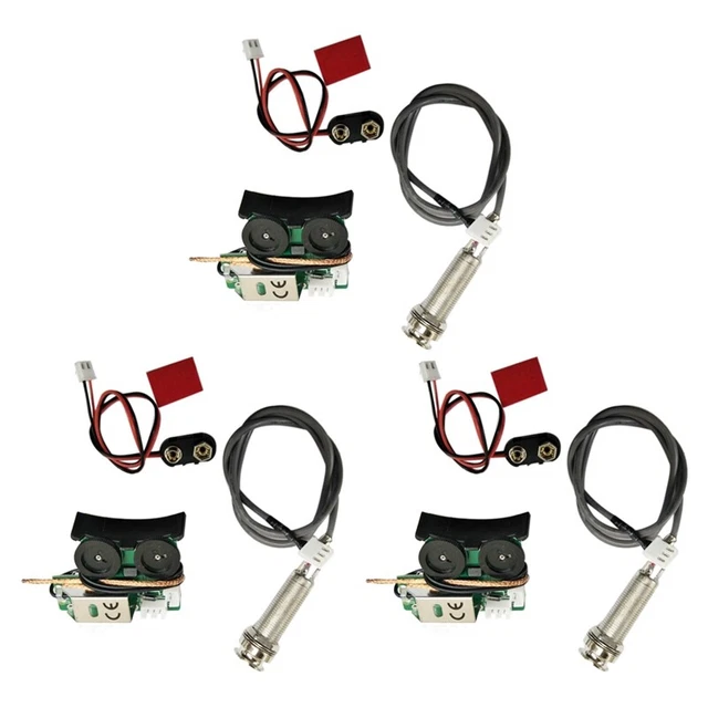 3X3X Under  Piezo Pickup Onboard Preamp System for Acoustic Guitar P7T8