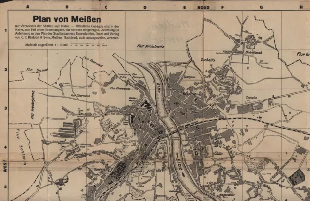 Plan von Meißen