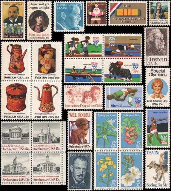 US #1770//1802,C97 MNH 1979 commemorative year set of 30 stamps