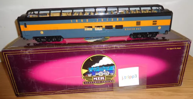 Mth Premier 20-67006 Long Island Rr O Scale Full Vista Dome Passenger Train Car