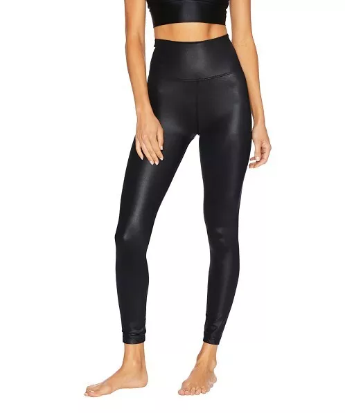 NEW BEACH RIOT Piper Rose Gold Metallic High Waisted Leggings Size Small S  £73.61 - PicClick UK