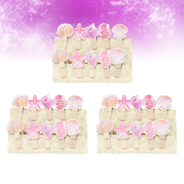 30 piezas con clip de imagen de madera mariposas decorativas para pares