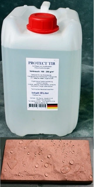 (12,50 EUR/l) 10 L impregnazione TIR per calcestruzzo, massetto, clinkerstein