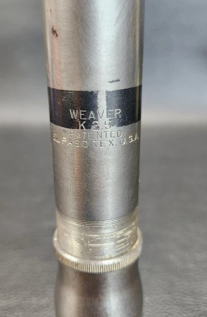 Weaver K2.5 Rifle Scope Vintage Collectible Post Cross Hair  El Paso Texas  Usa