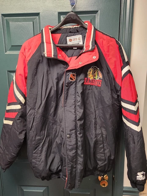 Vintage Rare Chicago Blackhawks Authentic NHL Center Ice Starter Jacket - XL Vintage Rare Chicago Blackhawks Authentic NHL Center Ice Starter Jacket - XL