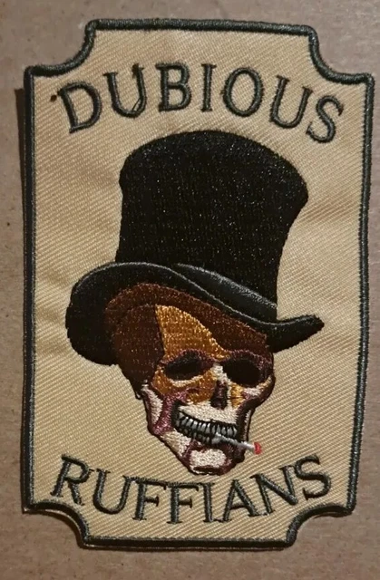 Dubious Ruffians hierro bordado en parche