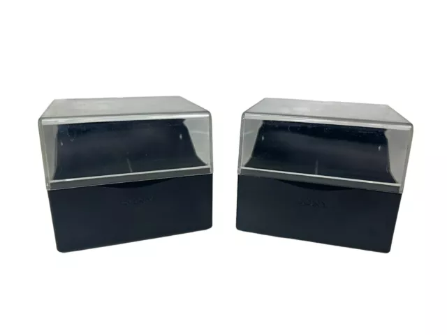 2 x SONY MiniDisc Storage Box - Holds 10 MD Discs - Minidiscs