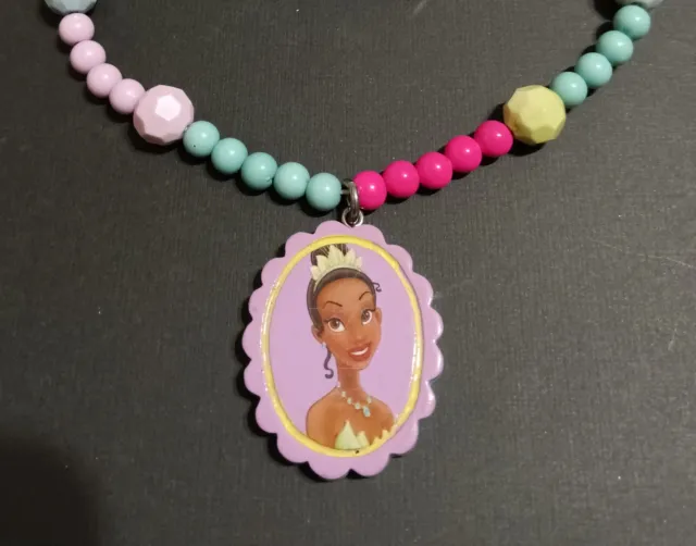 Princess Tiana Kids Girls Stretch Bracelet & Necklace