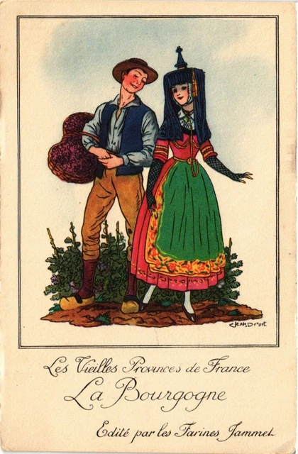 CPA La Bourgogne Les Vieilles Provinces de France FRANCE FOLKLORE (788515)
