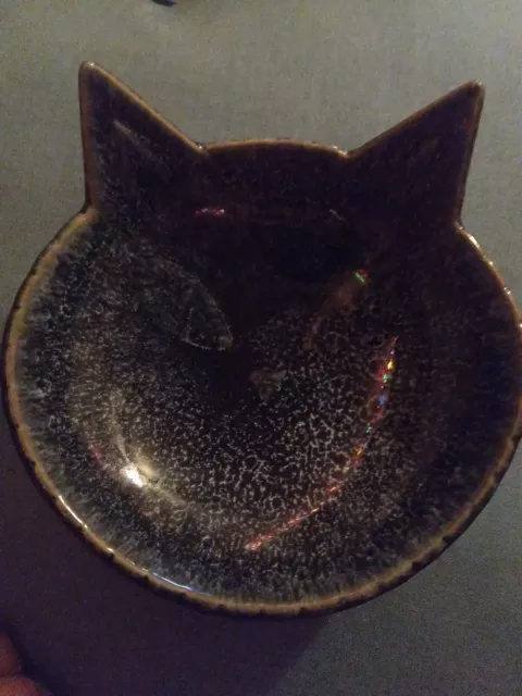 Cat Face Pottery Trinket Dish 3