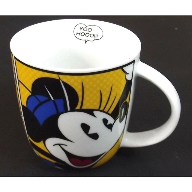 DISNEY MINNIE MOUSE Yoo Hoo Comic Strip Coffee Mug Cup Dishwasher