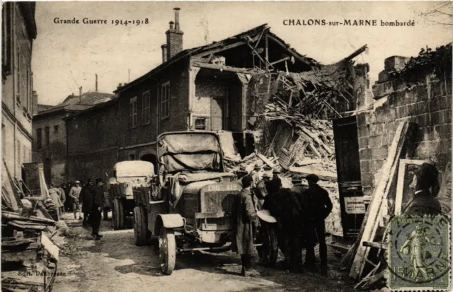 CPA Grande Guerre 1914-1918 - CHALONS-sur-MARNE bombardment (742755)