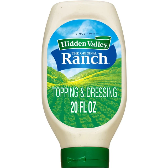 HIDDEN VALLEY RANCH Salad Dressing 20 fl oz Squeeze Bottle Original $17