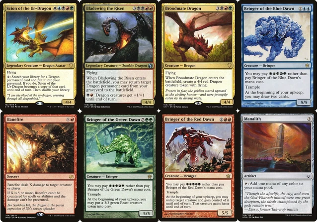 MTG SCION UR-DRAGON Commander Deck - EHD Commander Full Art Lands - Custom  Deck $99.92 - PicClick