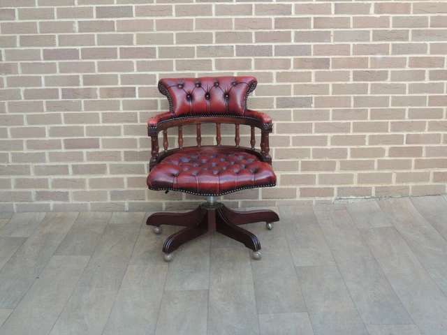 Vintage Chesterfield Captains Chair (UK Delivery)