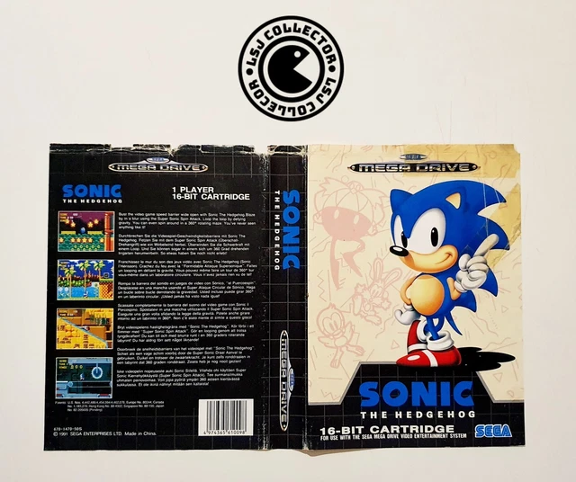 Sonic The Hedgehog Sur SEGA Megadrive - Jeu Bon état - Classique