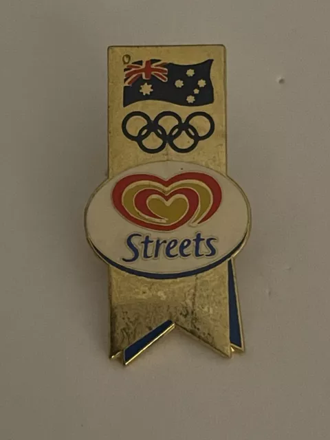 Olympic Games Collectable Sydney 2000 Australia Flag & Rings Streets Badge Pin